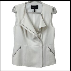 BCBGMaxAzria White Vest Top Large